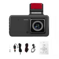1080P DVR Dash Camera 4 colių automobilio prietaisų skydelio kameros vairavimo įrašymo įrenginys 170 laipsnių platus kampas su jutiklinio ekrano palaikymu juoda