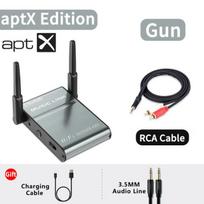 Qualcomm aptX Bluetooth garso imtuvas AUX RCA stereo CD kokybės garso Hifi Lossless HD muzikos belaidis adapteris su antena / mikrofonu China pilka spalva
