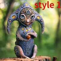 Sutvėrimai iš fantazijos pasaulio – tobulo dekoro dervos ornamento sodo statulos style 1