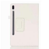 Planšetinio kompiuterio dėklas, skirtas Samsung Galaxy Tab S7 Plus 12,4 colio 2020 SM-T970 SM-T975 PU odinis plonas sulankstomas Litchi dangtelis, skirtas Tab S7 11 colių T870 T875 rašiklis + stiklas For S7 T870 T875 T876 balta