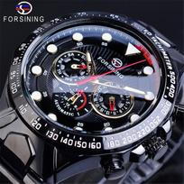 „Forsining“ mechaninis laikrodis „Fashion“ paprastas daugiafunkcis, visiškai automatinis mechaninis laikrodis