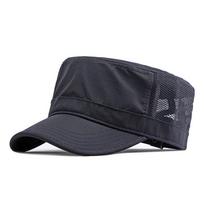 Reguliuojamos plokščios kepurės Vyriškos Vasaros Sportinės Snapback Medvilninės Beisbolo Kepurės Moteriškos Karinės Kepurės Tėčio Tinklinė Kepurė Greitai Džiūstanti Kepurė 55-60cm tamsiai mėlyna spalva