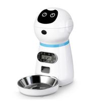 Automatinis naminių gyvūnėlių tiektuvas su balso įrašymo LCD ekrano laikmatis, skirtas šunų ėdalo dubenėliui kačių ėdalo dalytuvui išmaniesiems augintiniams balta