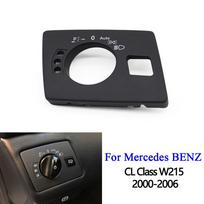 W215 Automobilio prietaisų skydelio žibintų jungiklio dangtelio skydelis Mercedes Benz CL klasės CL500 CL55 CL600 2000 2001 2002 2003 2004 2005 W215 Black