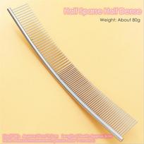 25cm Dog Curved Comb Profional Stal Steel Pet Groomg Comb Dense Sparse Teeth Dog Cat Cleang Brush H Removal
