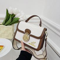 Crossbody Krepšys Moterims Vegan Natūralios PU odos rankinės Portfelis su mažais ir kvadratiniais krepšiais Moteriškas mados krepšys per petį smėlis
