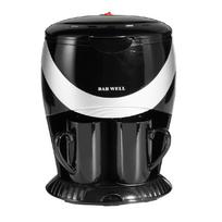 110V/220V 450W buitinė elektrinė lašelinė kavos virimo aparatas, automatinis dviejų puodelių kavos aparatas, dvejopo naudojimo amerikietiškas kavos arbatos aparatas style 3