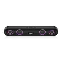 PC 6D erdvinis garsiakalbis belaidis Bluetooth 5.0 Soundbar Namų laidinis Kompiuteris Stereo Žemųjų dažnių garsiakalbis Garso juosta PC nešiojamasis kompiuteris Teatras TV Aux bluetooth+wired juoda