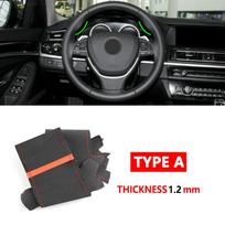 Automobilio vairo zomšos odos apdaila BMW 5 6 7 serijoms F10 F07 F11 2009-2017 F12 F13 F06 2011-2018 F01 F02 A red line-Red