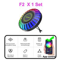 Automobilių muzikos ritmo lempos oro gaiviklis RGB LED juostos garso valdymas balso ritmo atmosfera lengvas kvapas 256 spalvų parinktis Programėlės valdymas 10 režimų