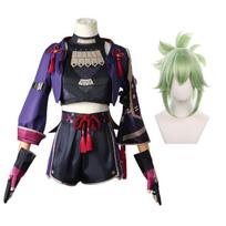 Žaidimas Kuki Shinobu Cosplay Kostiumai Moteriški Anime drabužiai Perukas Visas komplektas Helovino vakarėlio drabužiai L-(Costume+Wig)
