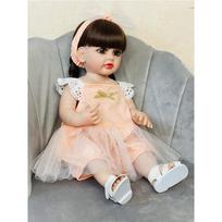 Soft Reborn Baby Doll Realistic Mini Baby Reborn Child With Hair Entity Doll for Girl Toddler Birthday Gift Toy