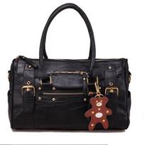 Moteriška PU odinė rankinė Pečių Messneger Bag Satchel Hobo Bag Tote Bags One Size juoda