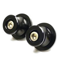 Motociklų priedai 10MM CNC švytuoklės špūlės slankikliai stovui varžtai Kawasaki Z1000 ZX6R ER6N Z750 Z750R Z250 NINJA 300 VULCAN juoda