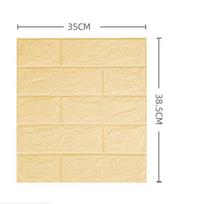 10 vnt. 3D plytelių plytų sienos lipdukas Lipnus vandeniui atsparus putplasčio plokštės tapetai butui virtuvėje miegamajame gyvenamajame kambaryje 35*38.5