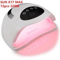 Sun X17 MAX UV LED lempa nagų manikiūrui 72 LEDS Profesionalios gelio lako džiovinimo lempos su laikmačiu, automatinio jutiklio įranga