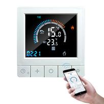 Programuojamas skaitmeninis termostatas su užraktu nuo vaikų WiFi LCD ekranas NTC jutiklis Elektrinis Šildymas Šiltas E-1