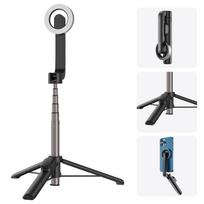 TELESIN WS-22005 27,1 colio mini magnetinis asmenukės stalinis trikojis su 5 teleskopiniu strypu juoda