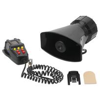 2023 m. 12V 100W policijos sirena Oro garso signalas Megafono tonas Automobilio signalas Automobilio signalizacijos garsiakalbiai Garsiai mikrofonas PA sistemos avarinis stiprintuvas juoda