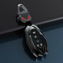 Metalinis automobilio rakto dėklo dangtelis, skirtas Chevrolet Camaro Malibu XL Cruze Trax Bolt EV 5 Buttons juoda