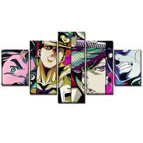 Sienos meno drobės tapyba Modernus 5 dalių Anime Keisti nuotykiai Plakatai HD spausdinti Dekoratyviniai moduliniai paveikslai Rėmas Be rėmo 20x35cm*2  20x45cm*2  20x55cm*1