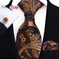 Cozy Up Paisley kaklaraiščio ir kišeninių kvadratinių sąsagų rinkinys