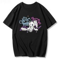 Jinx Arcane Beždžionės Marškinėliai Anime Cosplay Marškinėliai Moterims Unisex Unisex Grunge Estetiški Trumpomis Rankovėmis 100% Medvilnė Spausdinti Vasaros Gatvės Drabužiai Unisex Marškinėliai L