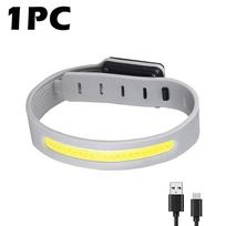 Naktinio bėgimo apyrankės LED lemputė lauko sportinė USB įkraunama mirksi lemputė, saugios diržo rankos kojos įspėjimo apyrankės dviračių lemputė 1pcs