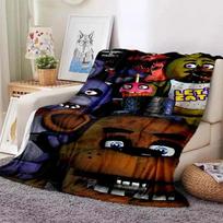 Fredžio filmo antklodė Siaubo žaidimas FNAF užmetimo antklodė Animacinių filmų smėlio antklodė Vaikų miegamojo svetainė Dekoratyvinė antklodė ventiliatoriaus dovana 75x100cm