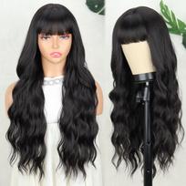 MERISIHAIR sintetiniai ilgi banguoti perukai su kirpčiukais moterims Cosplay natūralių rudų arba šviesiai pilkų plaukų perukas iš aukštos temperatūros pluošto 65cm