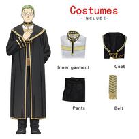 Ysir Frieren At The Funeral Cosplay Kostiumas Heiter Magic Cosplay Kostiumas XL juoda