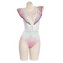 Anime Demon Slayer maudymosi kostiumėliai Kochou Shinobu Cosplay Kostiumas Kimetsu No Yaiba Maudymosi kostiumėliai Moterims Seksualus bikinis vasaros paplūdimio vonios kostiumas L