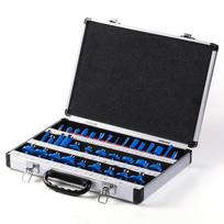 35 VNT 14''(6,35 mm) Koto Volframo Karbido Frezavimo Antgalių Rinkinys Medis Medžio Apdirbimo Pjoviklis Apdailos Peilis 35 Pcs