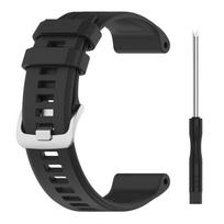 Atsegamas dirželis Garmin Fenix Forerunner745/935/945 išmaniajam laikrodžiui, 22 mm, silikoninė apyrankė juoda