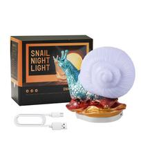Sraigės naktinė lemputė LED stalinė lempa Miela sraigės stalo lemputė Maitinama USB Jutikliniu valdymu Pritemdama Šilta Snail Light įvairiaspalvis
