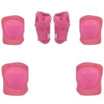 6Pcs/set Kids Children Knee Pads Bike Skateboard Skating Cycling Protection Elbow Guard Scooter Children Protector pink