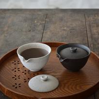 Keraminiai gaiwan arbatinukai kung fu arbatinukas gėrimui 100ml WHITE