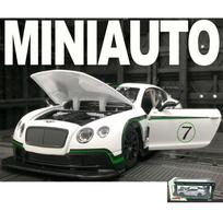 1/24 Scale Bentley Continental GT3 Diecast Miniature Racing Model Car Openable Door Collection Simulation Metal Model Toy Vehicles For Children 1/24-Size:19.5*8.5*1.4cm balta