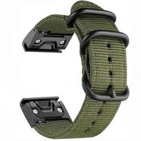 Drobinis nailoninis dirželis, skirtas Garmin Fenix ​​7 6X 6S 6 Pro 5X 5 5S 3HR Sport laikrodžio apyrankė, skirta Garmin Band 22 mm 26 mm apyrankės priedai 22mm žalia