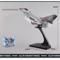1/50 Lėktuvo modelis naikintuvas su ekspoziciniu stovu J-10 Detalės Metalinis Važiuoja į priekį Atakuojantis lėktuvas Žaidžiamas namų dekorui Size:19*19*16cm mėlyna