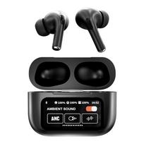 VAORLO A9PRO TWS Smart Bluetooth 5.3 ausinės LED jutiklinis ekranas ekvalaizeris garsumo valdymas HiFi stereo ANC triukšmo mažinimo ausinės visiems išmaniesiems telefonams juoda