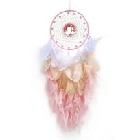 Krištoliniai rankomis austi vėjo varpeliai Dreamcatcher Plunksnų kambario kabantys papuošalai Svetainės sienų dekoras Gimtadienio dovanos Namų dekoravimas rožinė