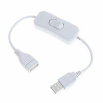30 cm USB laidas su jungikliu įjungimo/išjungimo kabelio ilgintuvu USB lempai USB ventiliatoriaus maitinimo linijos patvarus adapteris