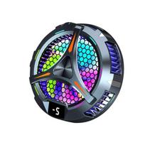 X42 mobiliojo telefono aušintuvo ventiliatorius magnetinis nešiojamas temperatūros skaitmeninis aušintuvo sistema RGB apšvietimas nešiojamojo kompiuterio planšetinio kompiuterio stovo aušinimas, skirtas iPad juoda