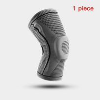 Silicone Full Knee Sleeve Brace Strap Patella Medial Compression Protection Sport Pads Knee Relief  Workout Sports M