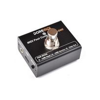 DOREMiDi MIDI kojinis valdiklis elektrinė gitara MIDI efektų pedalas Plug and Play MIDI išvesties prievadai juoda