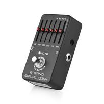 6 juostų EQ gitaros pedalas ekvalaizerio efektų pedalas elektrinei gitarai efektų pedalas tikras apėjimas DC 9V juoda