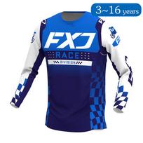 vaikas Motocross Jersey lenktynės Visureigis dviratis MX Enduro MOTO Motociklas berniukas mergaitė vaikas 5 6 7 8 9 10 11 12 13 14 15 16 XL-Jersey-kid