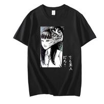 Anime Tomie Junji Ito T Shirt Cool Unisex Fashion T-shirt Short Sleeves Horror Unisexga  Tee Clothing Merch L