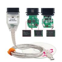 2024 BMW K DCAN BMW inp su jungikliu FTDI FT232RL Full Chips OBD2 diagnostikos laidas BMW automobiliui K+DCAN K+CAN K-Line balta